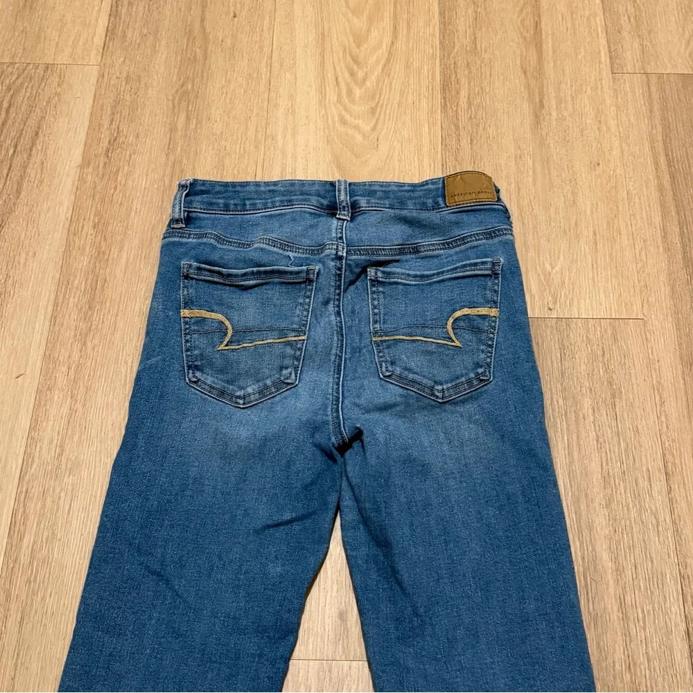 American Eagle Women's Denim Hi-Rise Jegging Next Level Stretch Jeans size 4 - Picture 5 of 5
